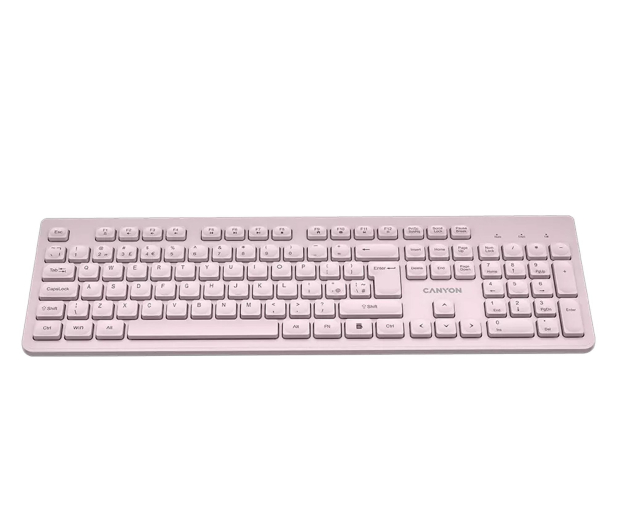 CANYON Klawiatura HKB-W01 UK/US AAA Bezprzewodowa Beżowa - 1348460 - zdjęcie 2